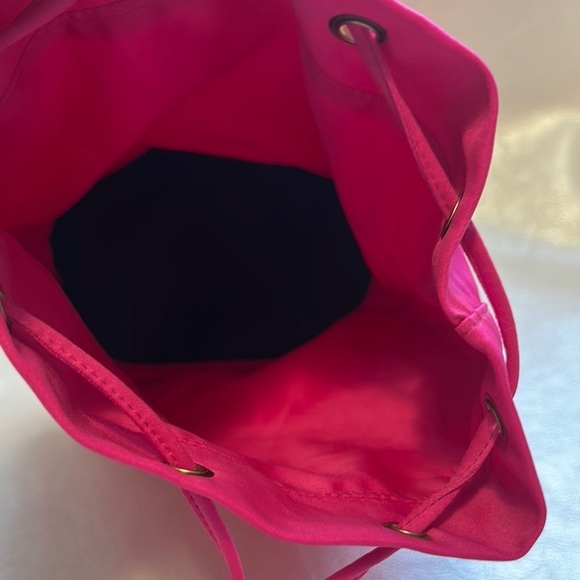 Prada Pink Velvet Backpack with Drawstring Closure main image 4